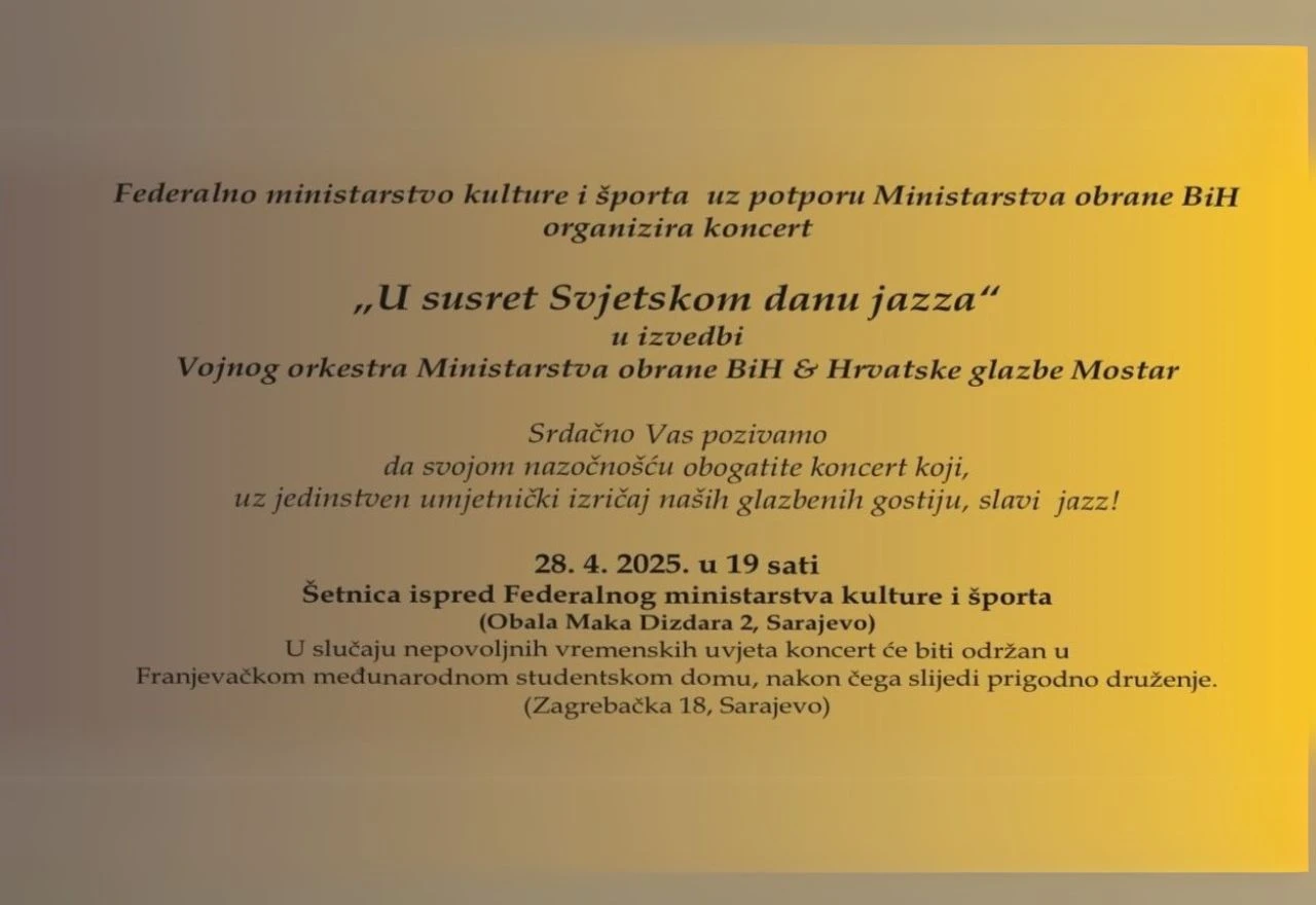 Koncert "U susret Svjetskom danu Jazza"