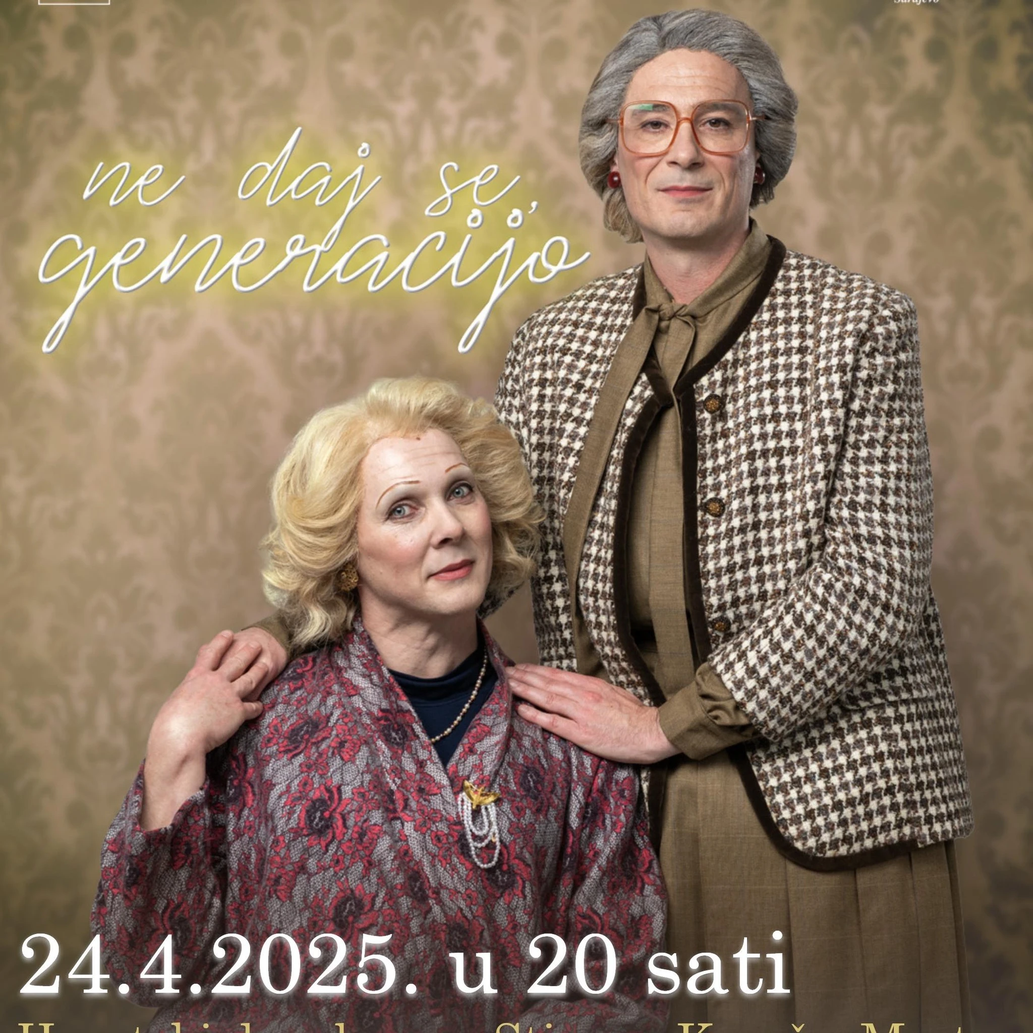 Predstava ''Ne daj se, generacijo'' večeras od 20 h u Hrvatskom domu herceg Stjepan Kosača