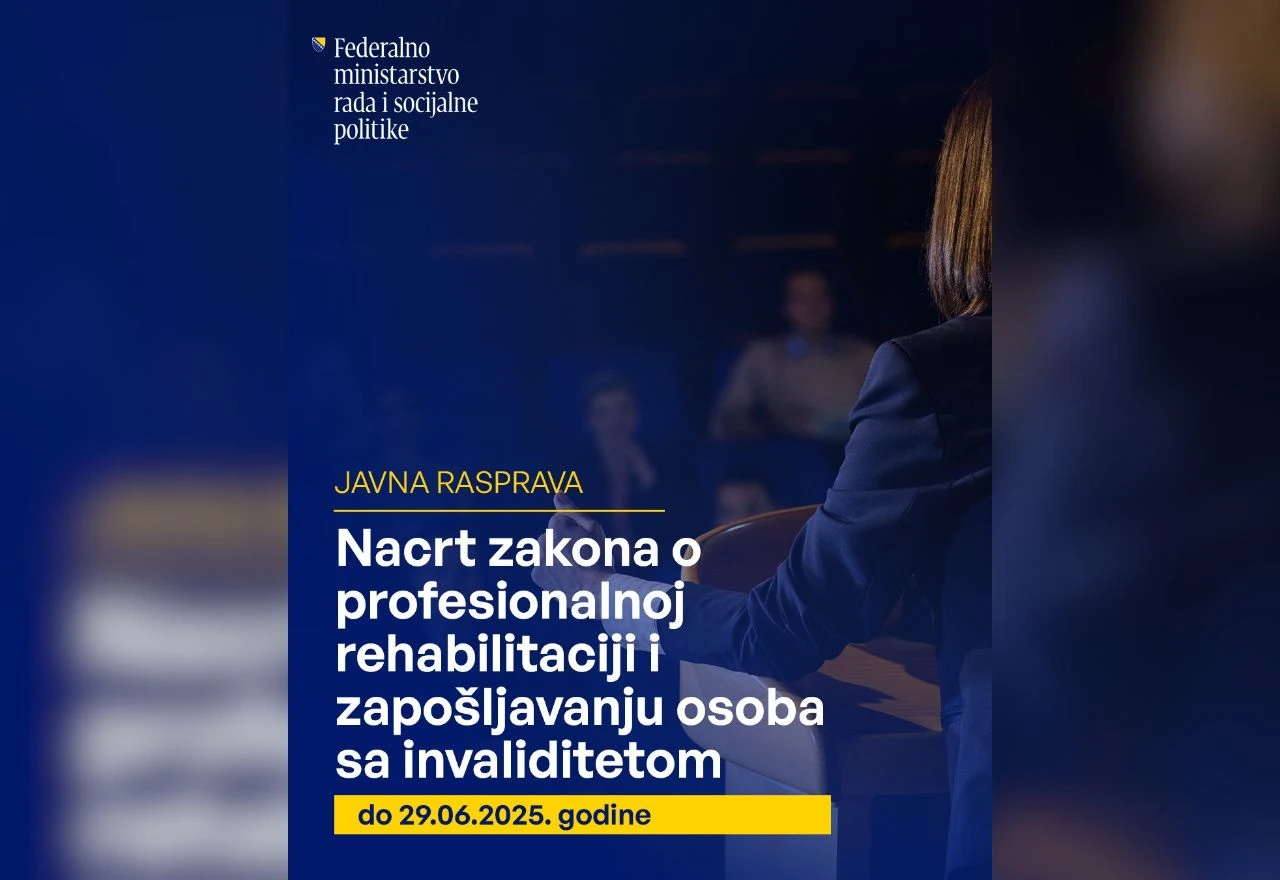 Počinje javna rasprava o profesionalnoj rehabilitaciji i zapošljavanju osoba s invaliditetom