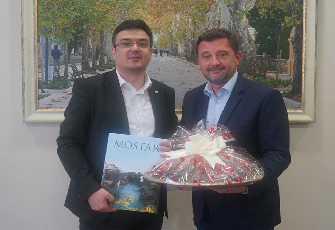 Gradonačelnik Mostara upriličio prijem za gradonačelnika Sarajeva