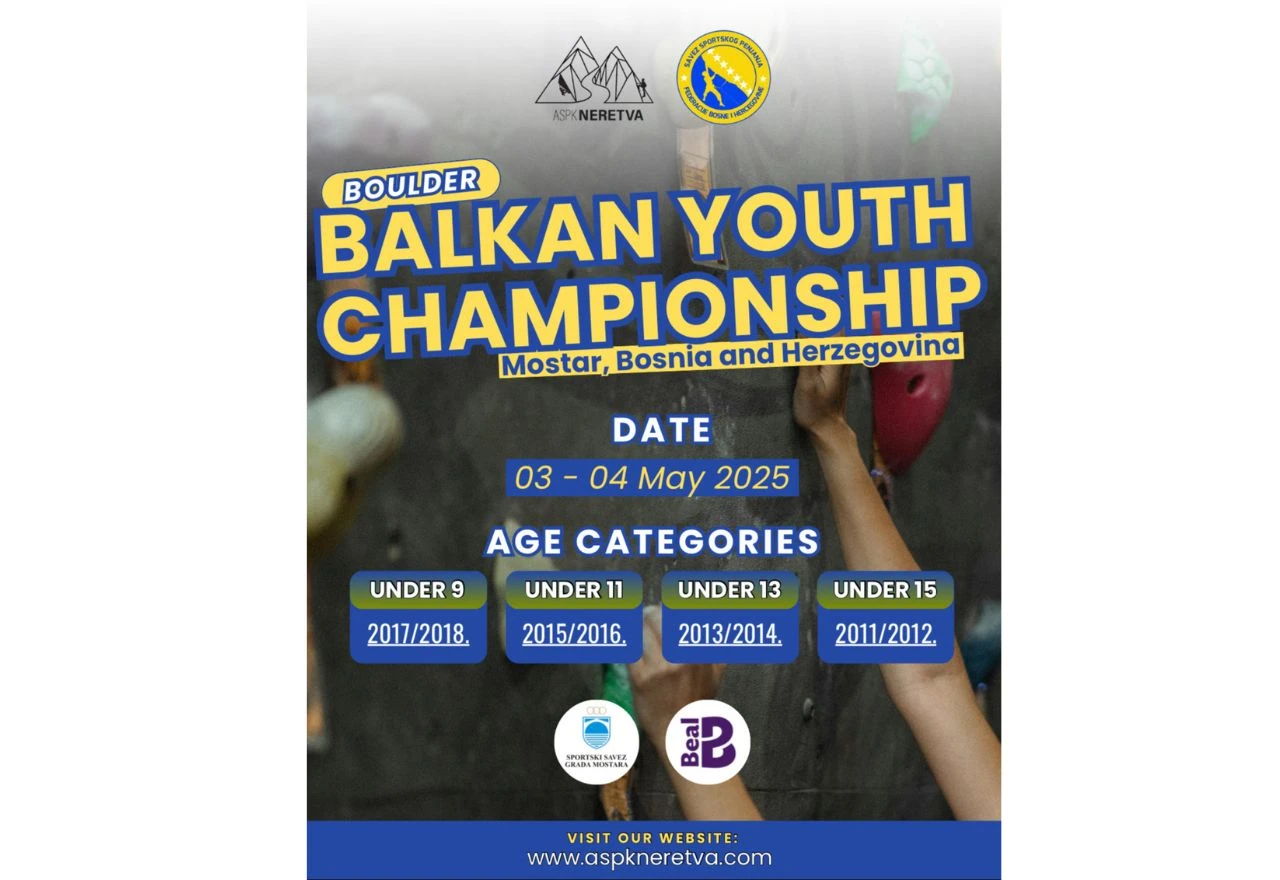 Mostar domaćin Balkanskog prvenstva u sportskom penjanju za mlađe kategorije