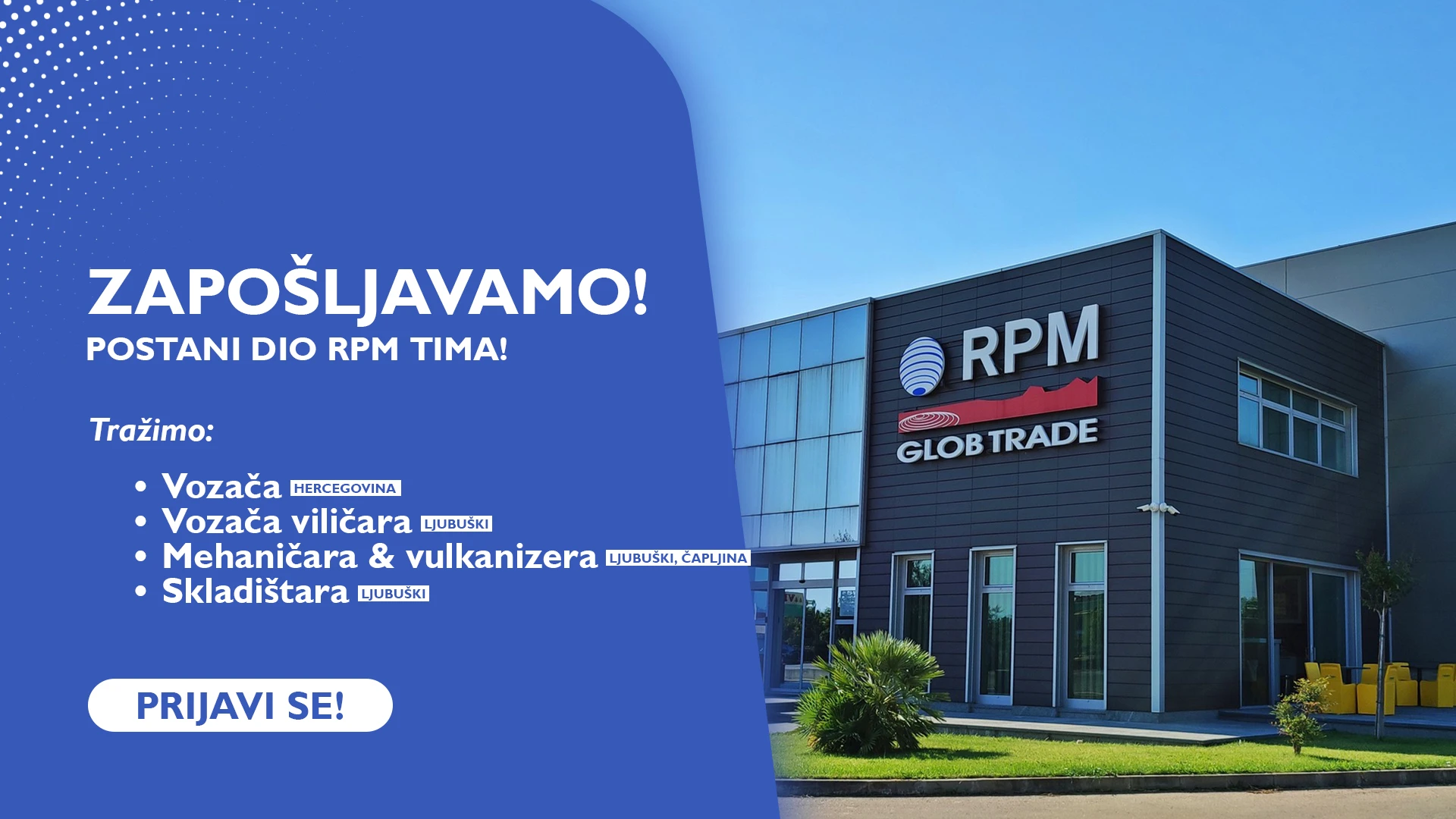 Natječaj za posao/Više radnih mjesta