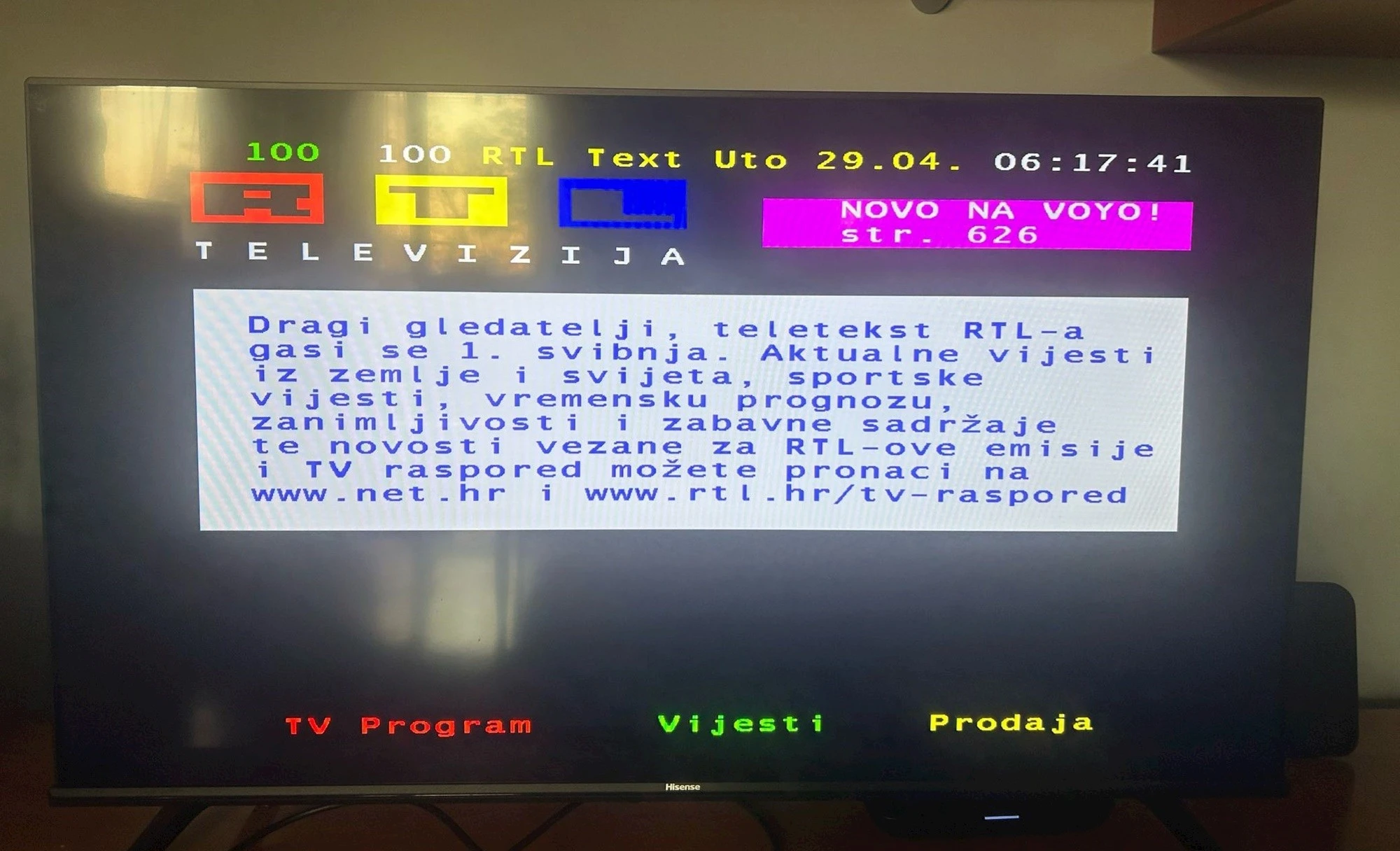 RTL gasi teletekst