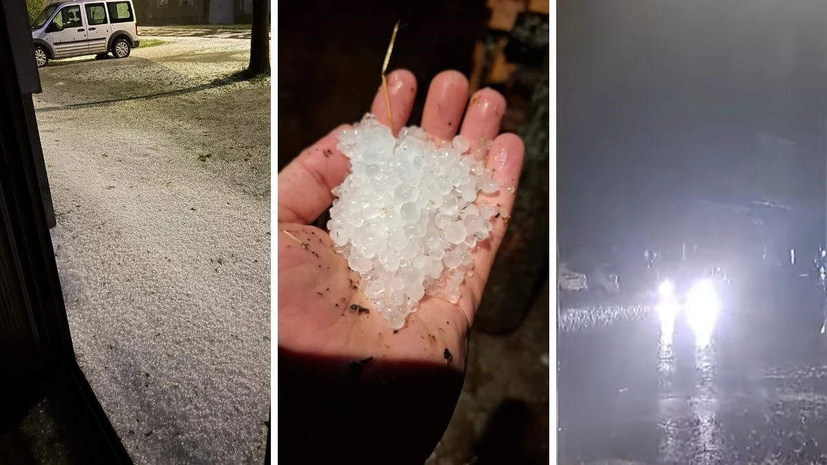 VIDEO | Nevrijeme i tuča zabijelili Slavoniju