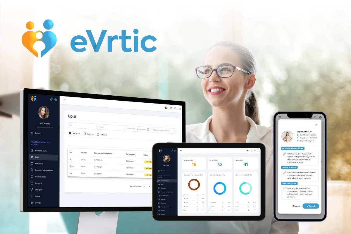 Vrtići dobili priliku za digitalizaciju procesa putem inovativne platforme eVrtić