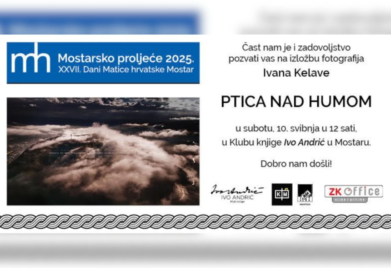 Mostarsko proljeće 2025: Ptica nad Humom u objektivu Ivana Kelave