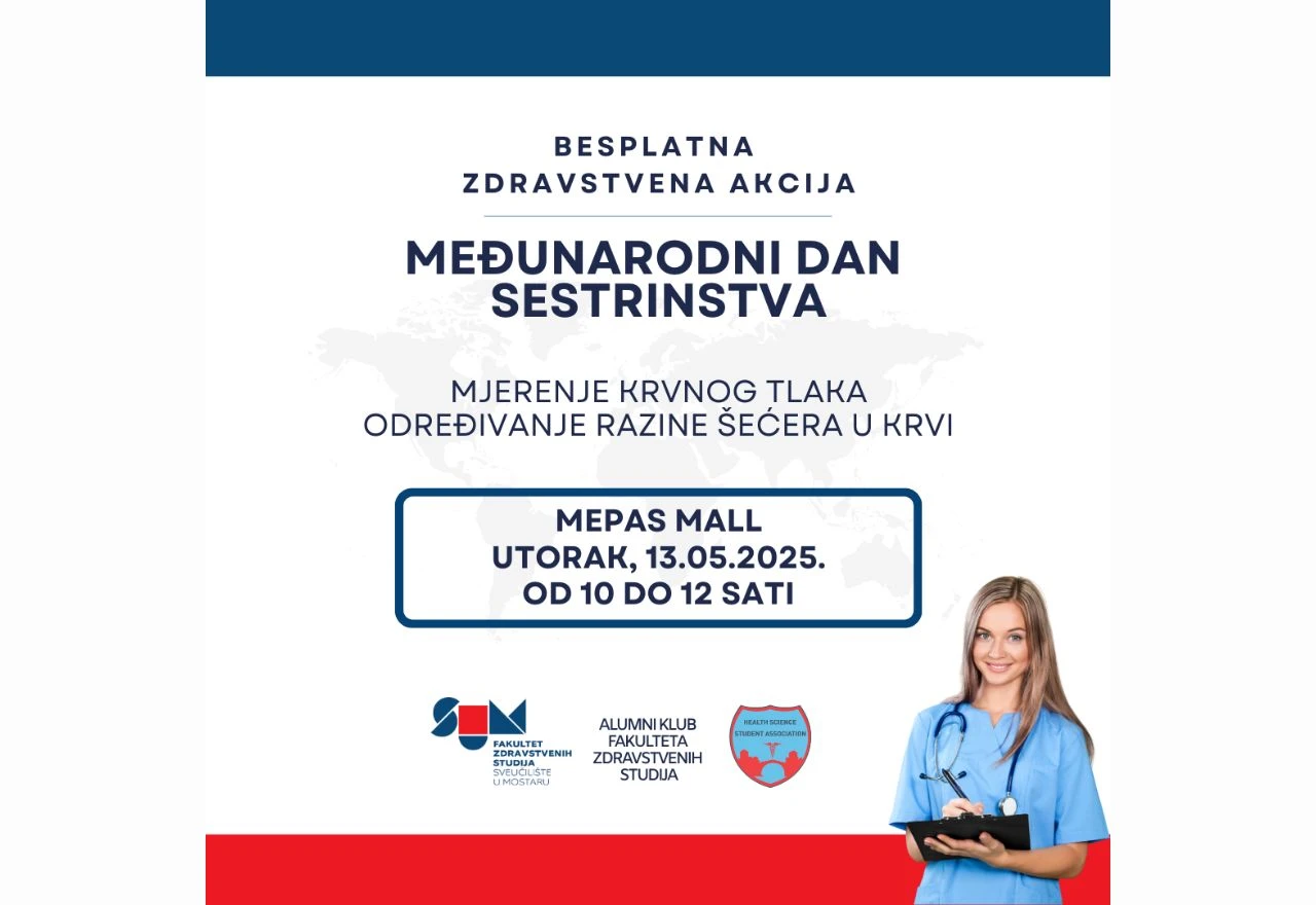 Mostar: Dan sestrinstva obilježava se besplatnim pregledima