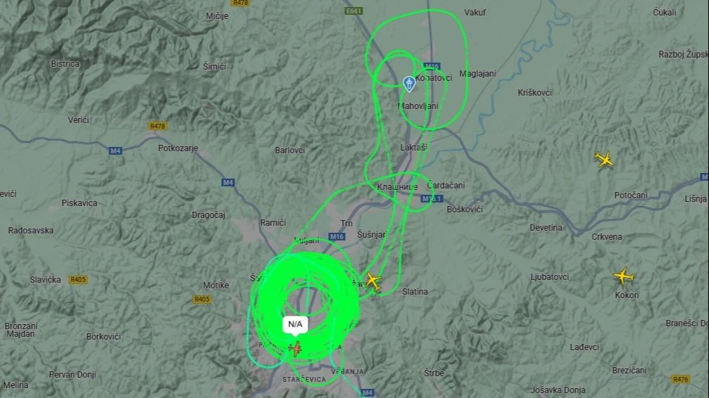 Avion EUFOR-a ponovo jutros kruži iznad Banje Luke