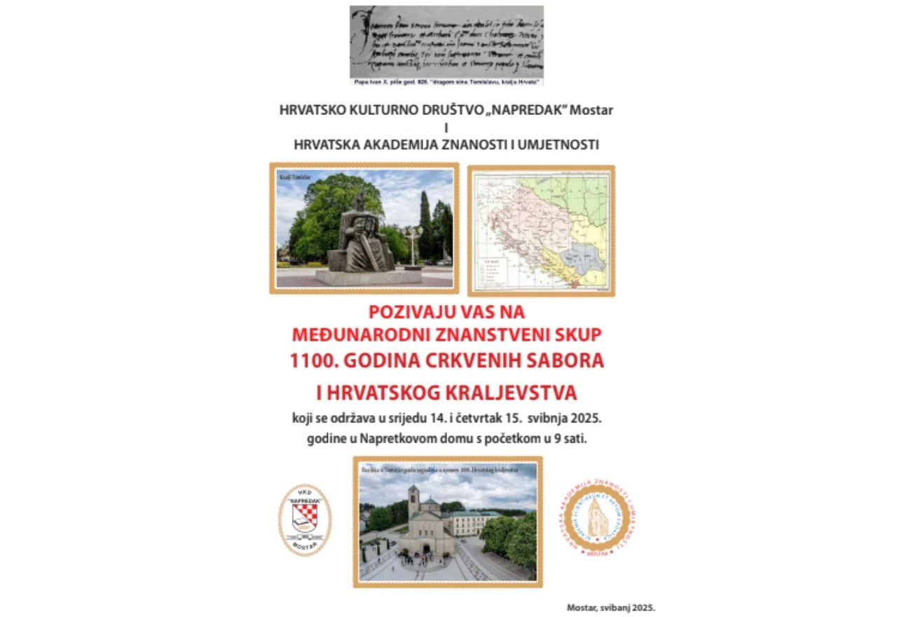 Mostar obilježava 1100 godina Hrvatskog kraljevstva kroz znanstveni skup