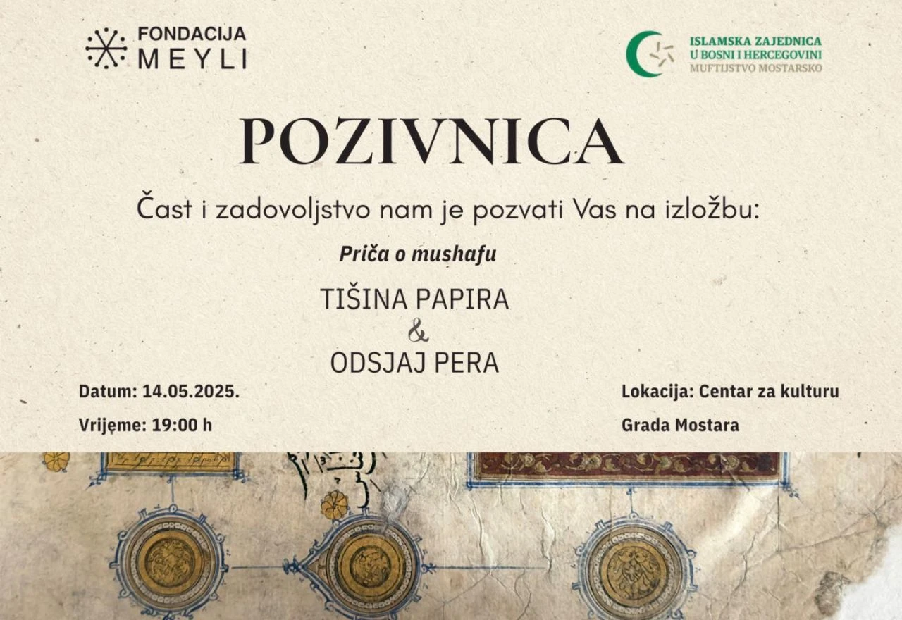 Dani mevluda i zikra: Predstavljanje izložbe ''Tišina papira i odsjaj pera''