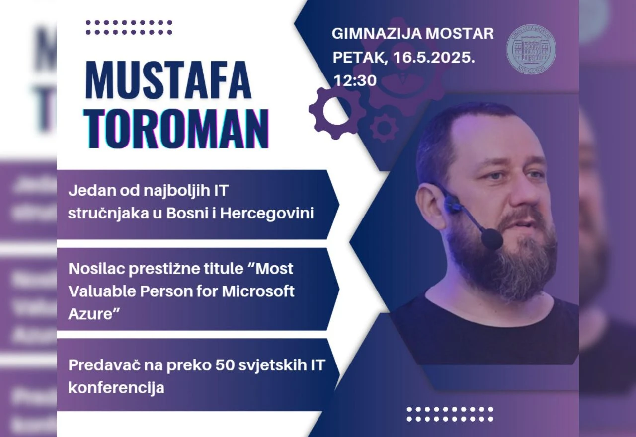 Mustafa Toroman održava predavanje u Gimnaziji Mostar