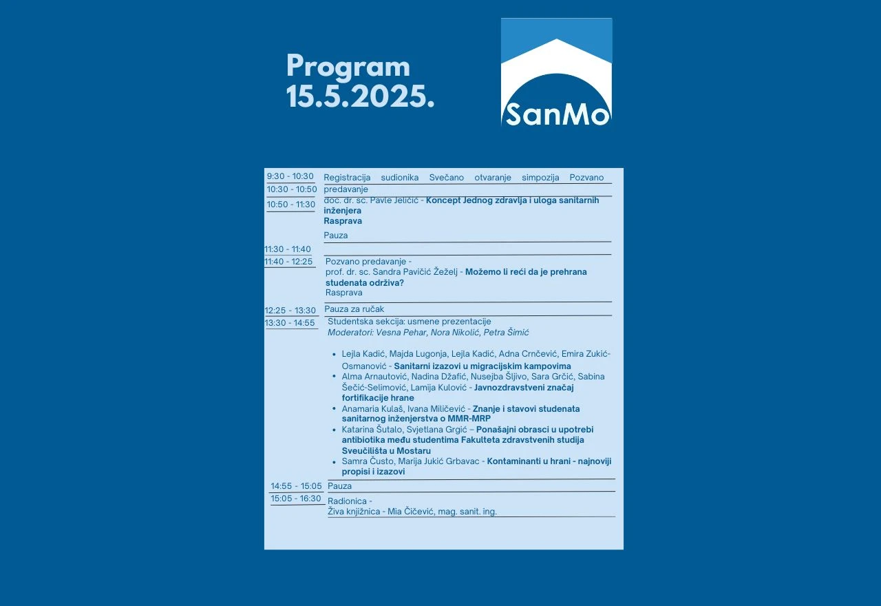 Simpozij o sanitarnom inženjerstvu SanMo 2025 u Mostaru