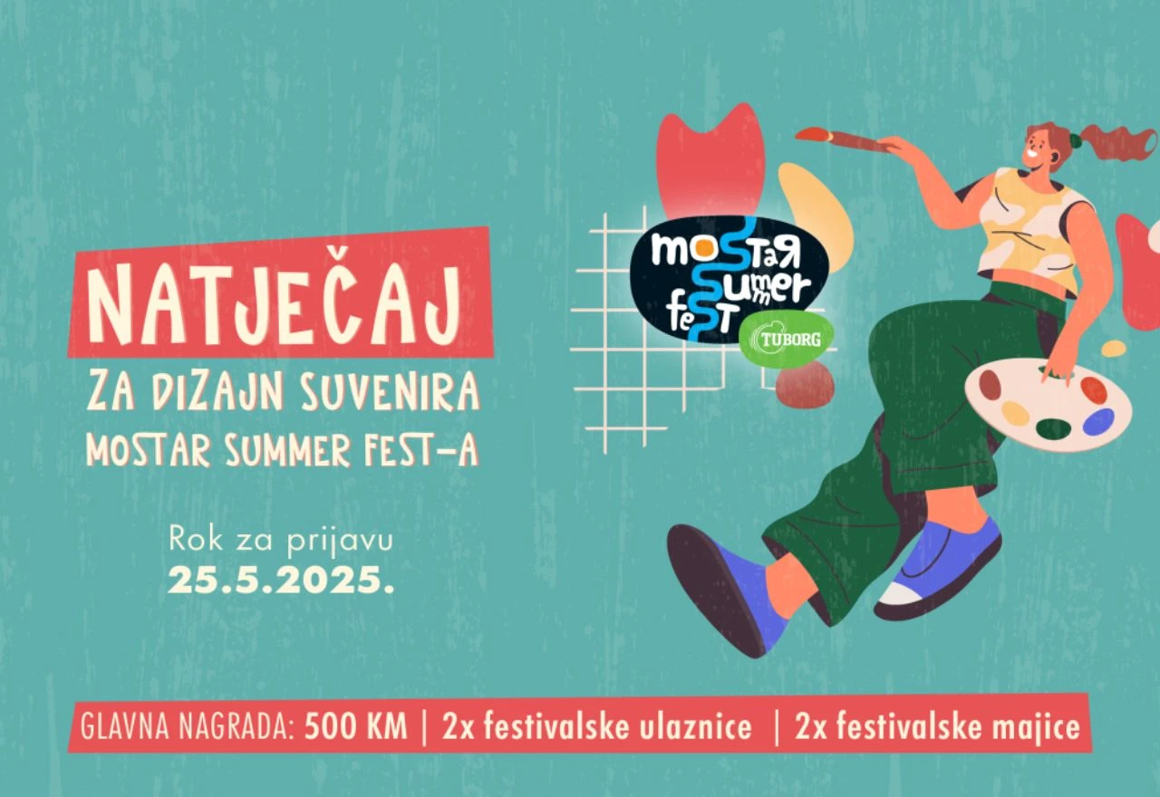 Otvoren natječaj za dizajn suvenira Mostar Summer Festa 2025.