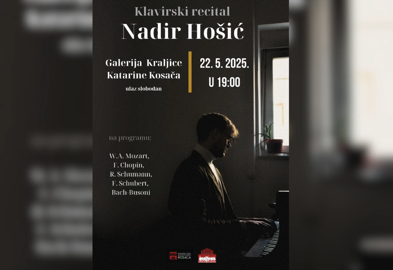 UKP organizira klavirski recital Nadira Hošića