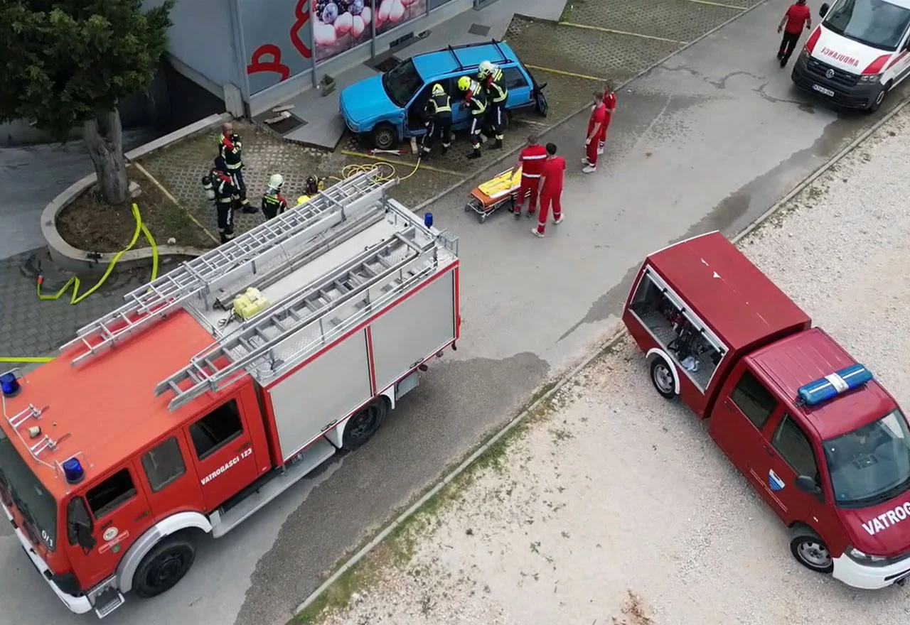 VIDEO | Policija, vatrogasci, hitna pomoć i HGSS pokazali spremnost u Međugorju