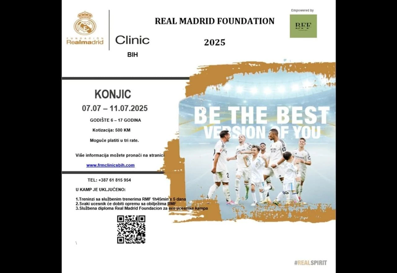 Konjic domaćin nogometnog kampa Real Madrid Foundation