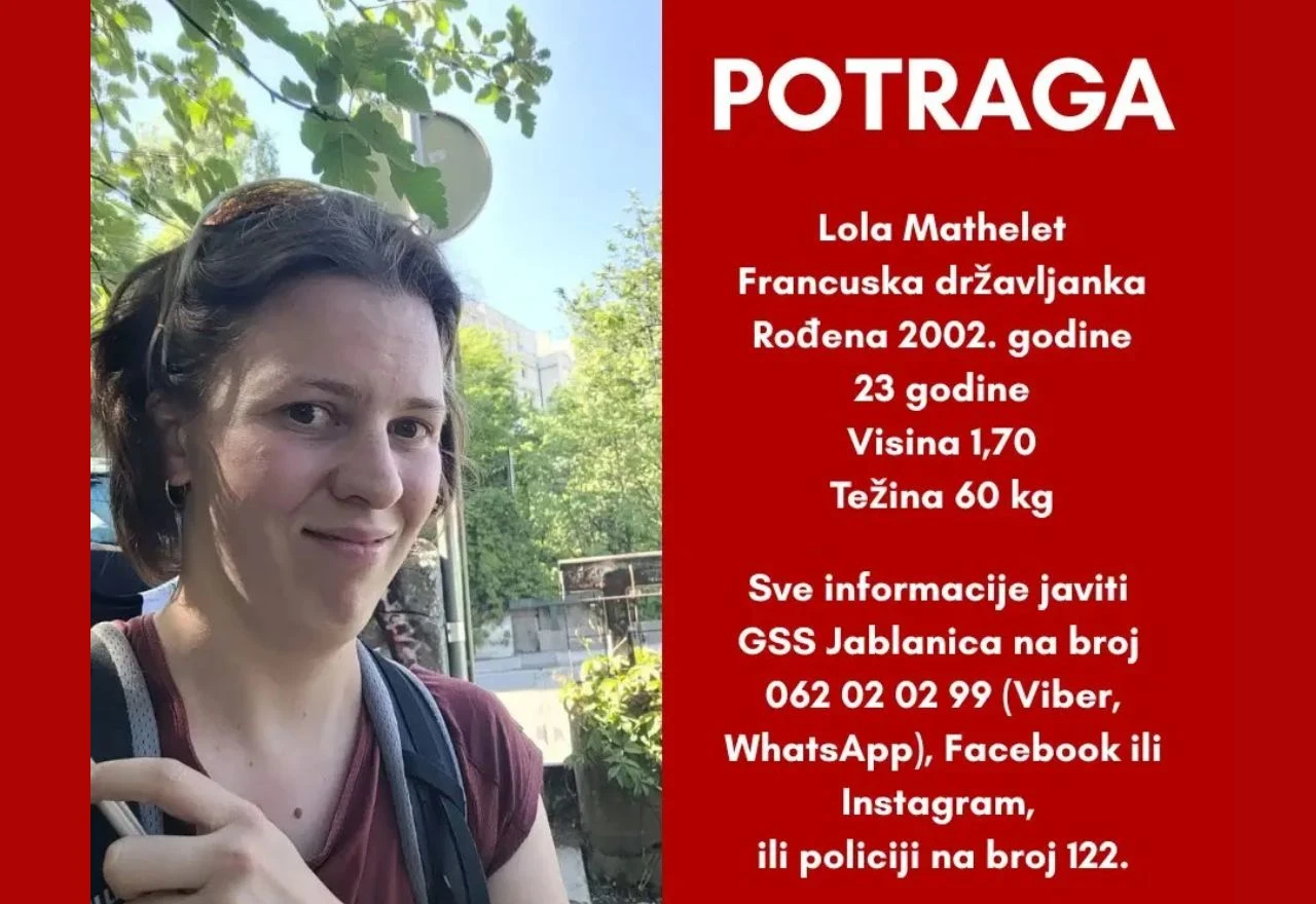 GSS smanjuje intenzitet potrage za nestalom Francuskinjom na Čvrsnici