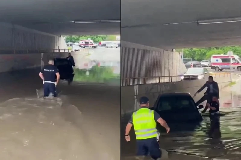 Nevrijeme u Beogradu: Ulice pod vodom, padala tuča veličine oraha