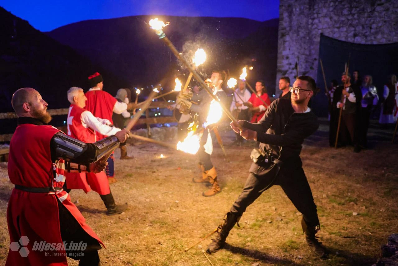 VIDEO | Srednjovjekovni spektakl pod zidinama Stoca: Tarča slavila 10. rođendan