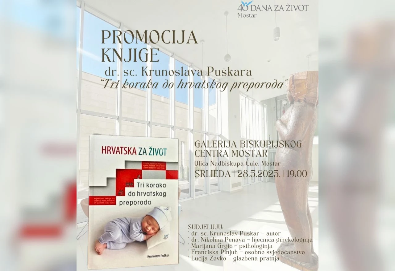 Mostar domaćin promocije knjige dr. Puškara o svjedočanstvima i snazi života