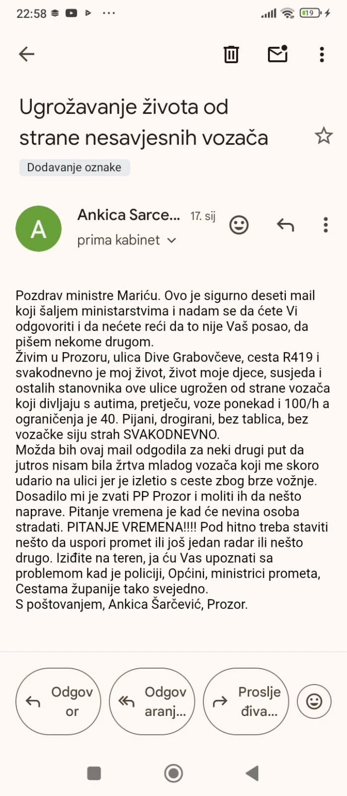 Upozorenja od strane Općinskog odbora HRS-a Prozor-Rama
