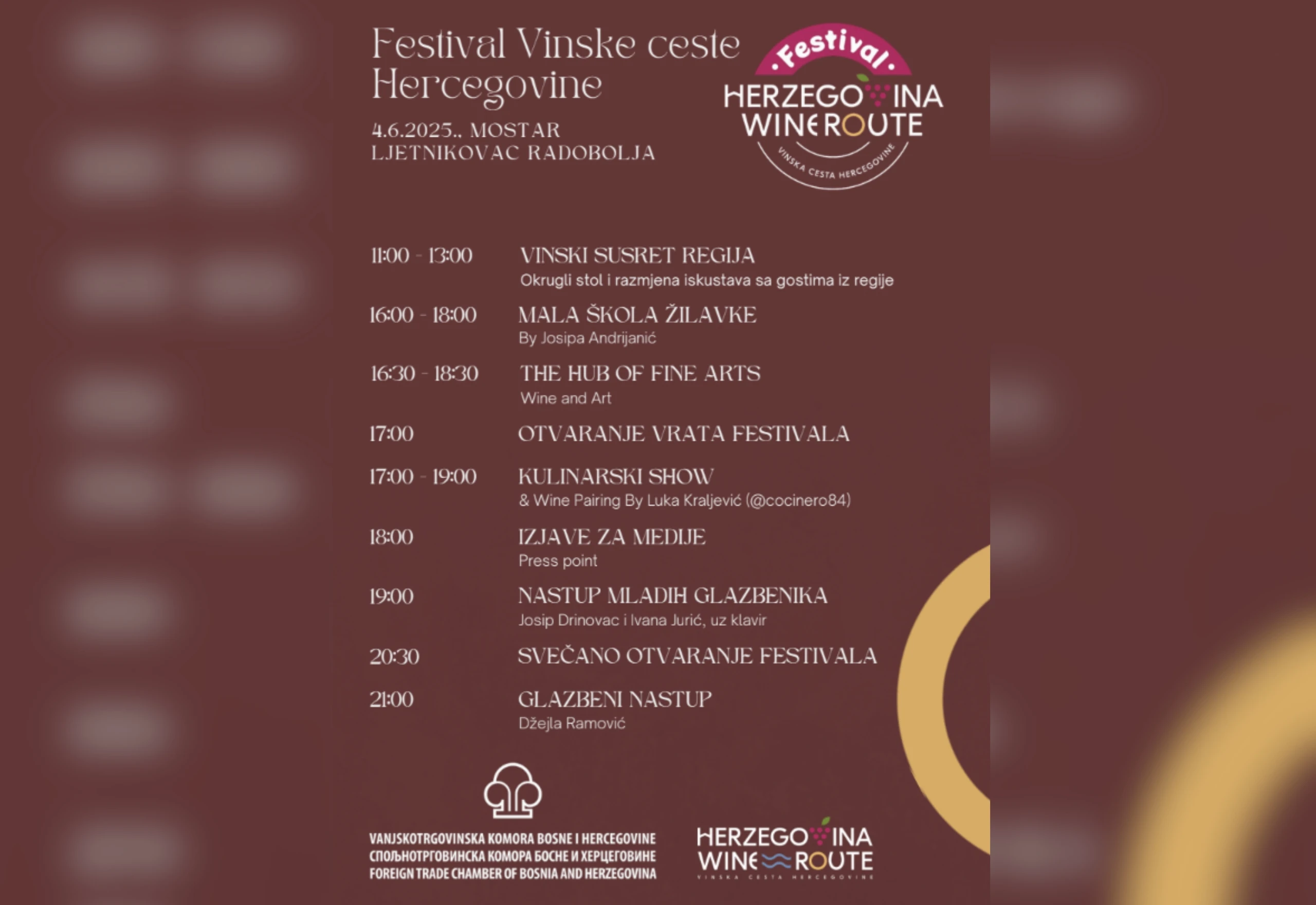 Festival Vinske ceste u Mostaru: Žilavka, regije i regali okusa