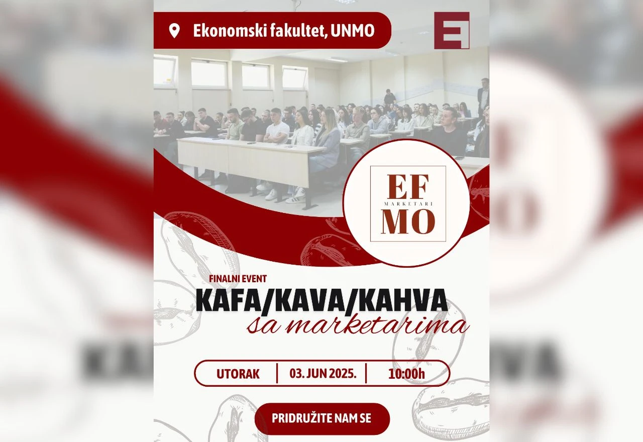 Kafa/Kava/Kahva s marketarima na Univerzitetu Džemal Bijedić u Mostaru