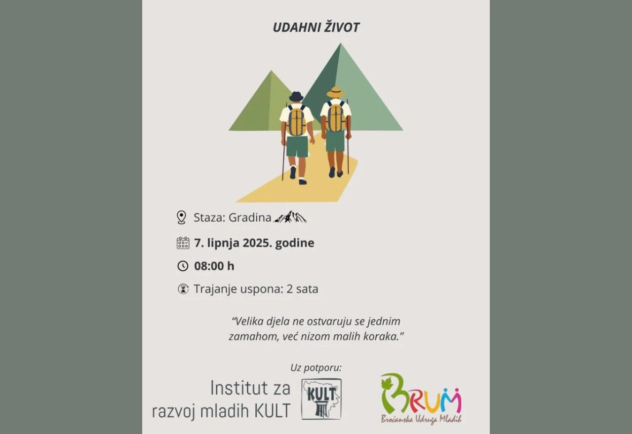 Aktivna subota u prirodi: Planinarenje stazom Gradina u organizaciji BRUM-a i HPD Brotnjo