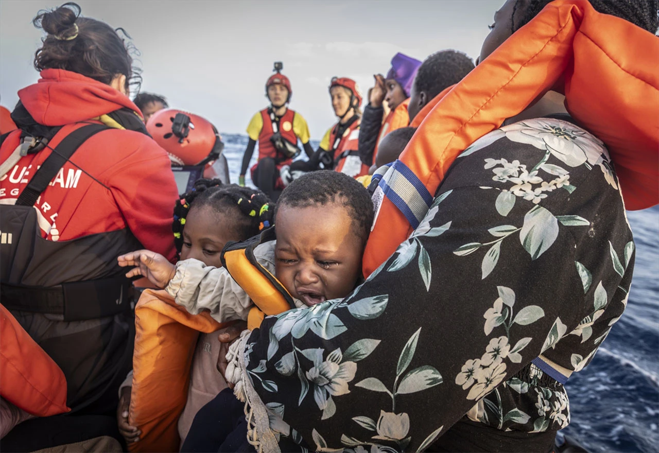 FOTO | Spašeno 86 migranata koji su bježali iz Libije prema Europi