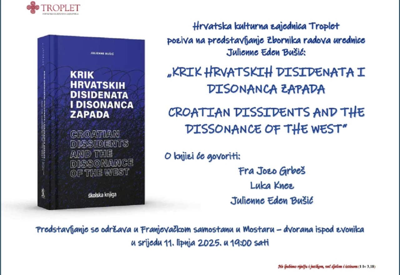 Predstavljanje dvojezičnog zbornika o hrvatskim disidentima u Mostaru