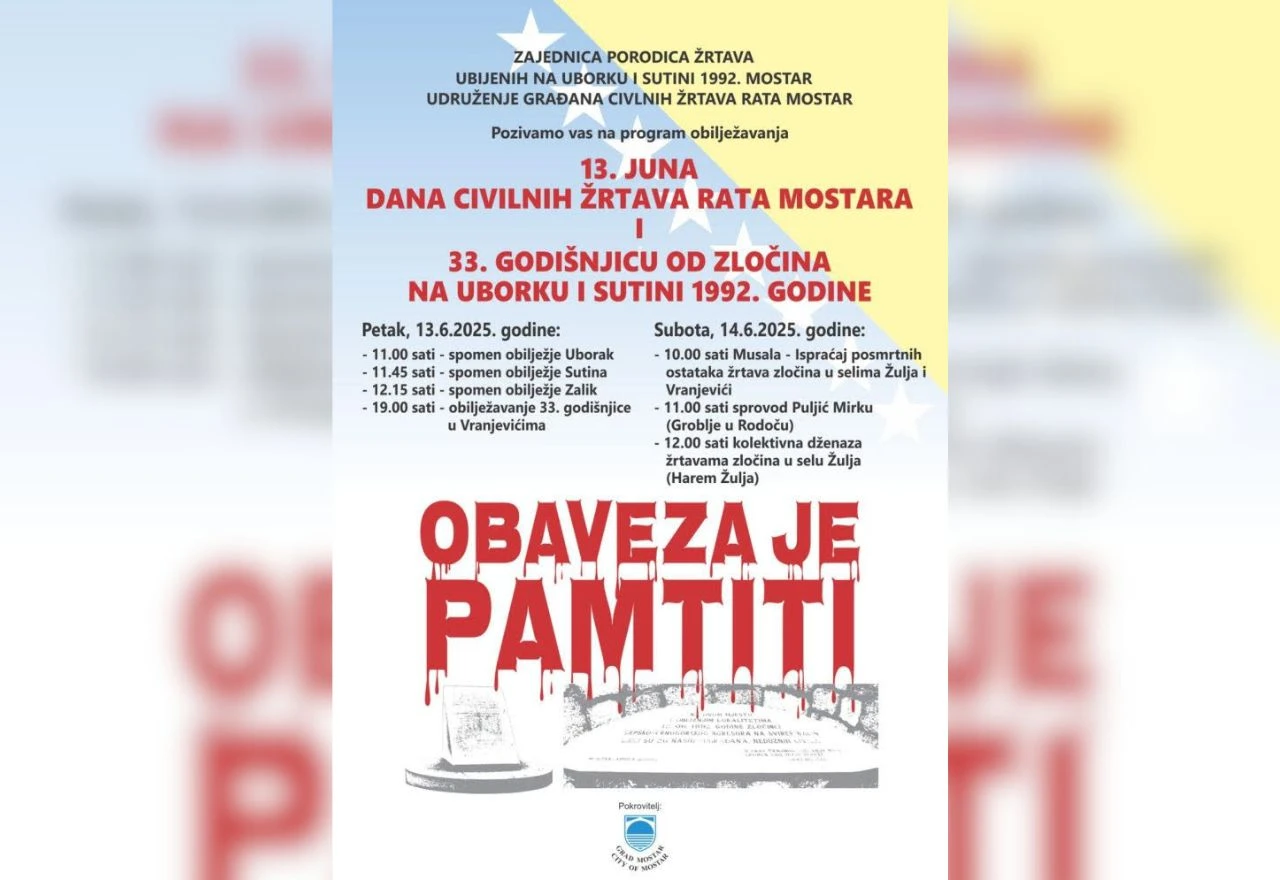 U subotu privremena obustava prometa u Mostaru