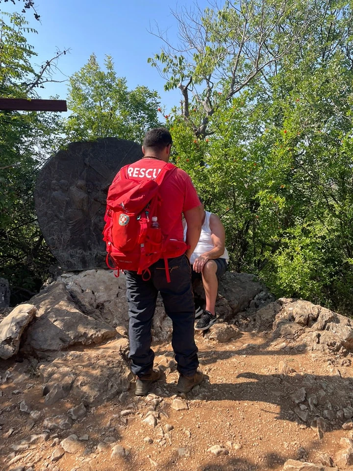 HGSS Čitluk-Međugorje spašavao hodočasnika na Križevcu