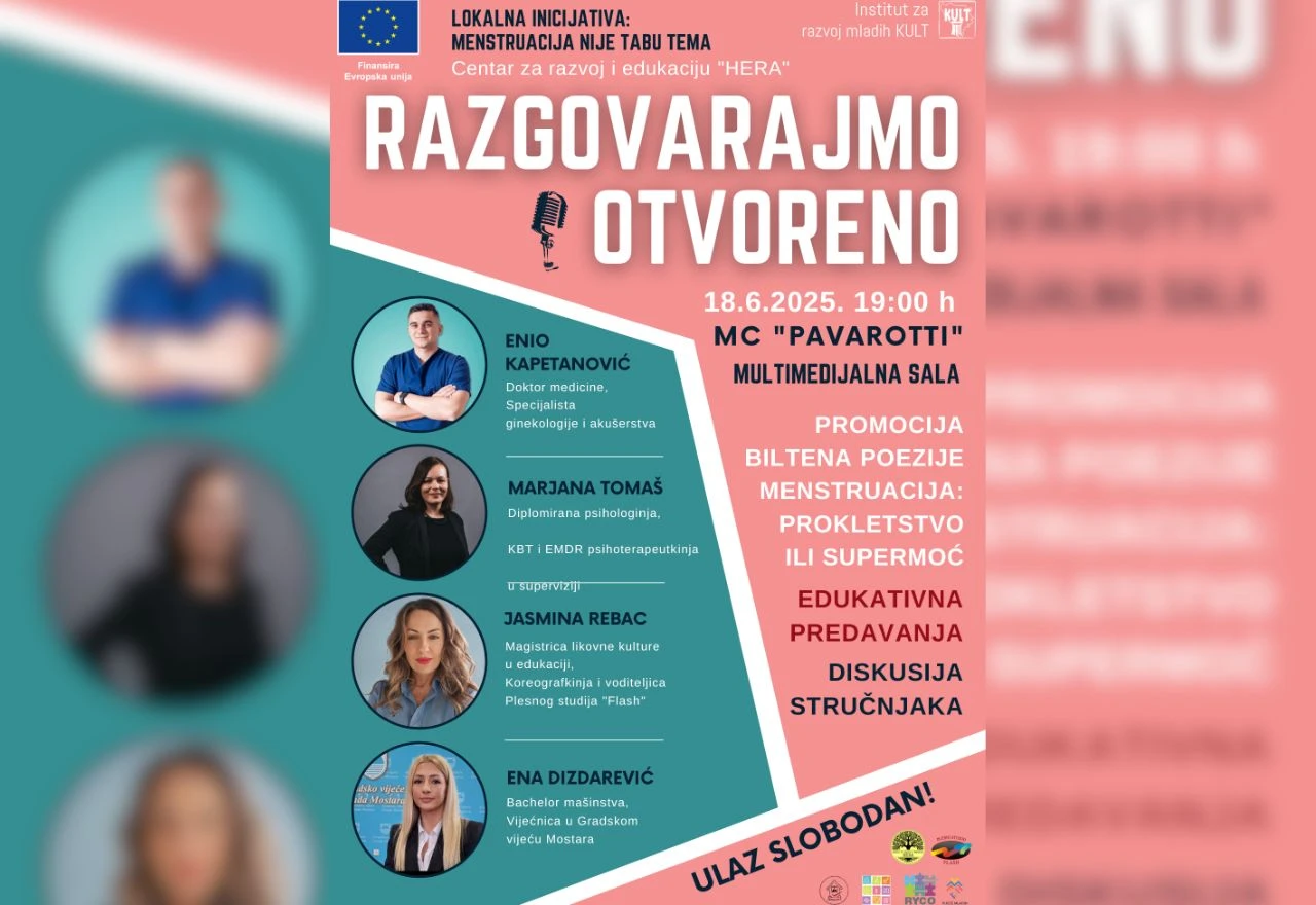 "Razgovarajmo otvoreno: Menstruacija NIJE tabu tema" u Mostaru