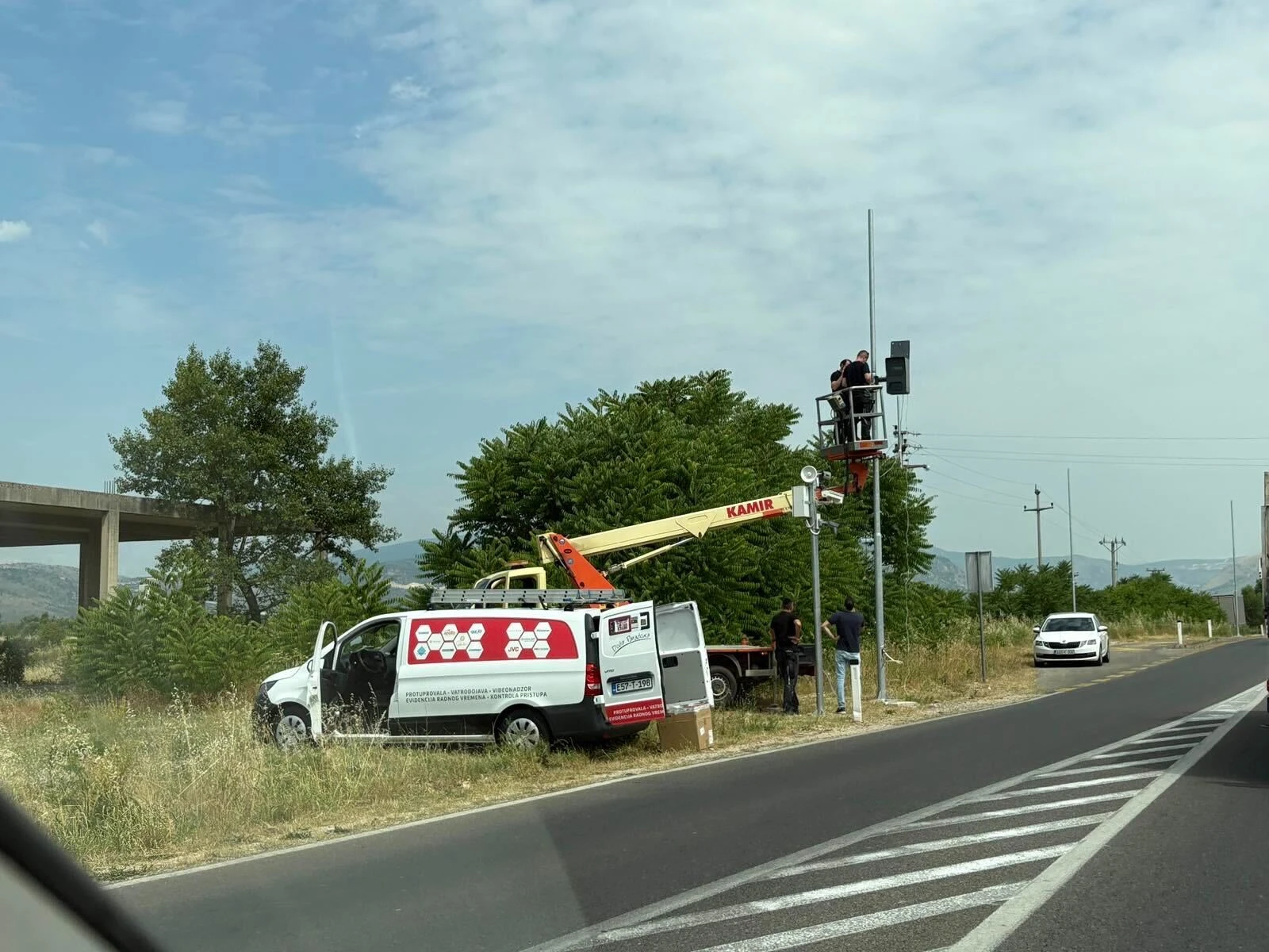Novi radar na magistralnoj cesti M17 između Ortiješa i Bune