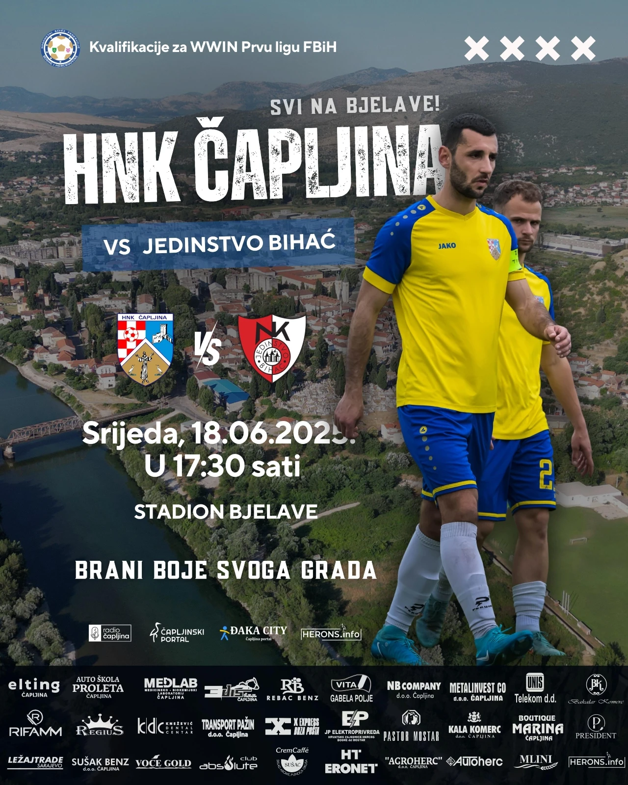 HNK Čapljina igra utakmicu sezone za ulazak u Prvu ligu FBiH
