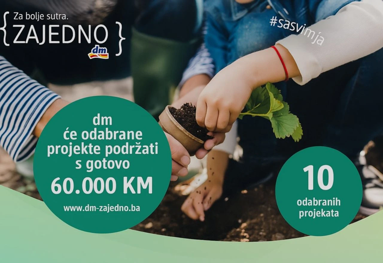 dm drogerie markt BiH podržava 10 ekoloških projekata s gotovo 60.000 KM