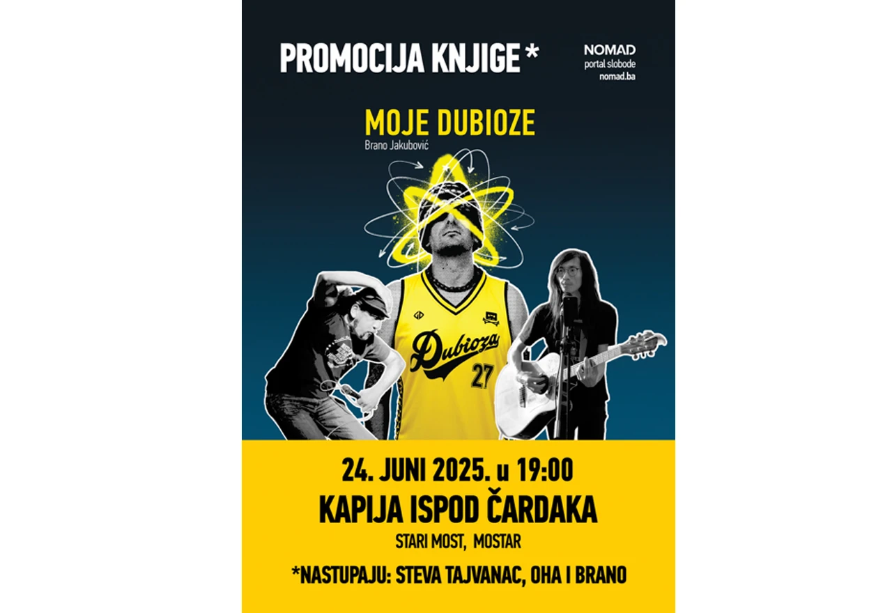 Mostar: Promocija knjige "Moje Dubioze" autora Brane Jakubovića