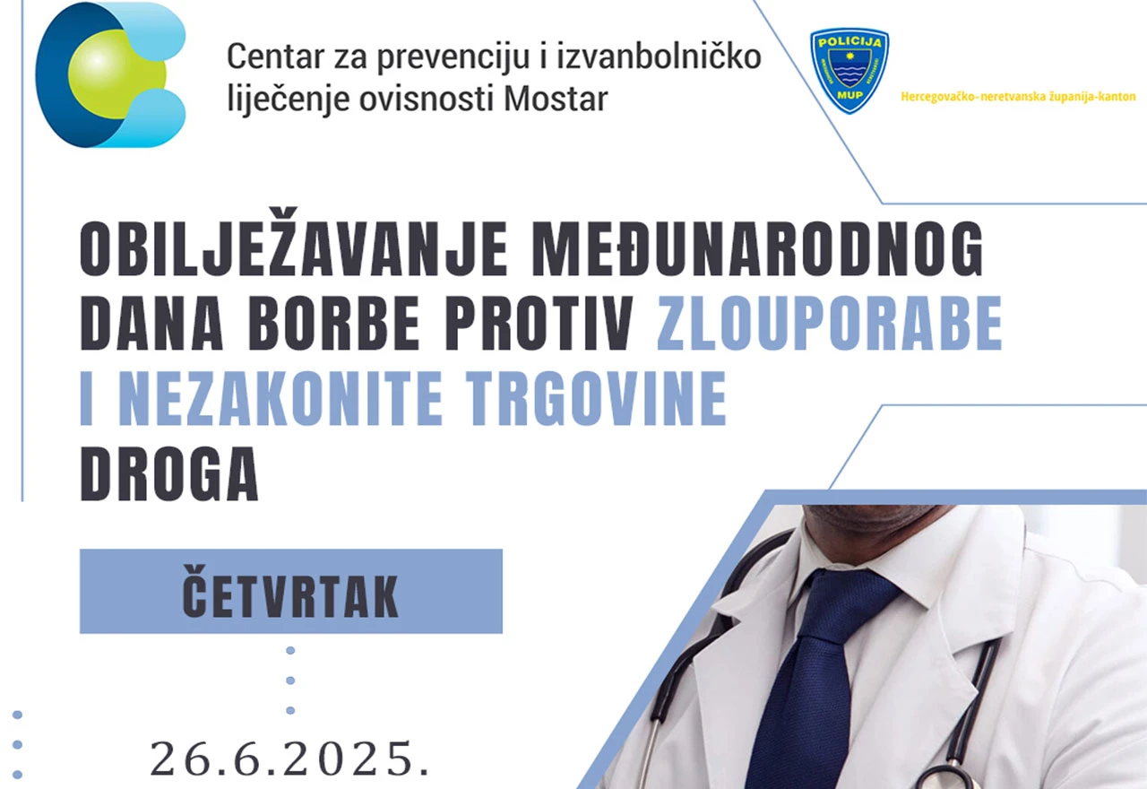 Mostar obilježava Međunarodni dan borbe protiv zloupotrebe droga