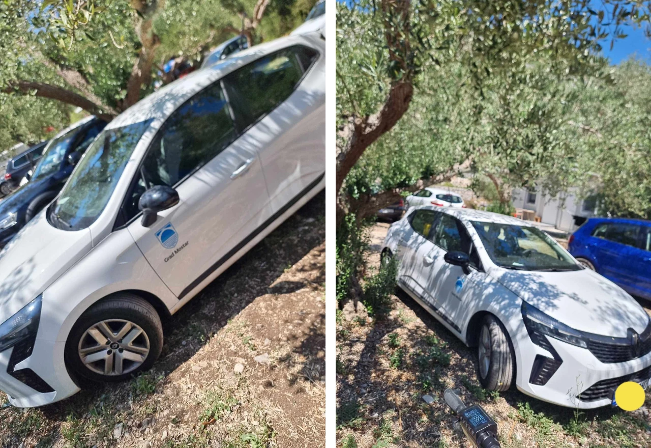 Mostar: Na more službenim autom ide netko iz Ureda pravobranitelja, drugi skidaju naljepnice s vozila?!