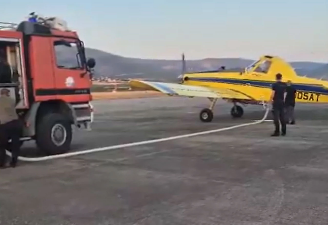 VIDEO | Air Tractor iz Mostara kreće prema požaru u Grudama