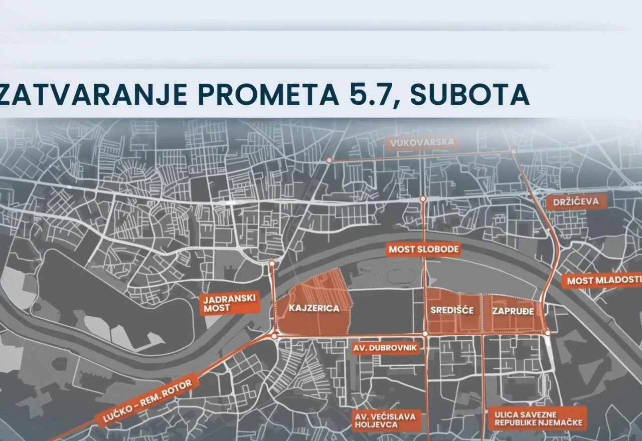 Ceste zatvorene za promet u subotu