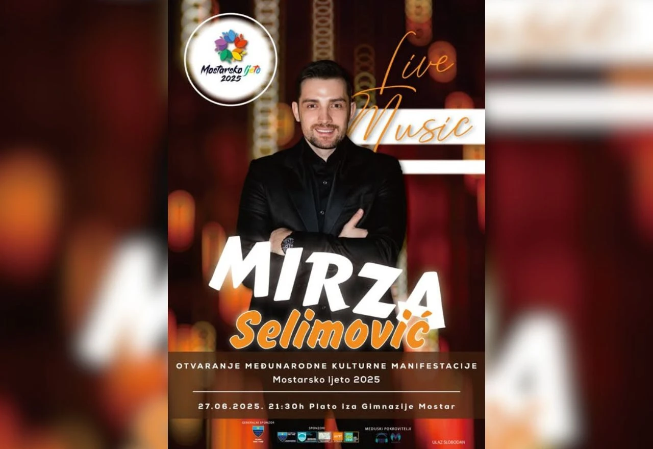 Otvaranje ''Mostarskog ljeta 2025'' i koncert Mirze Selimovića