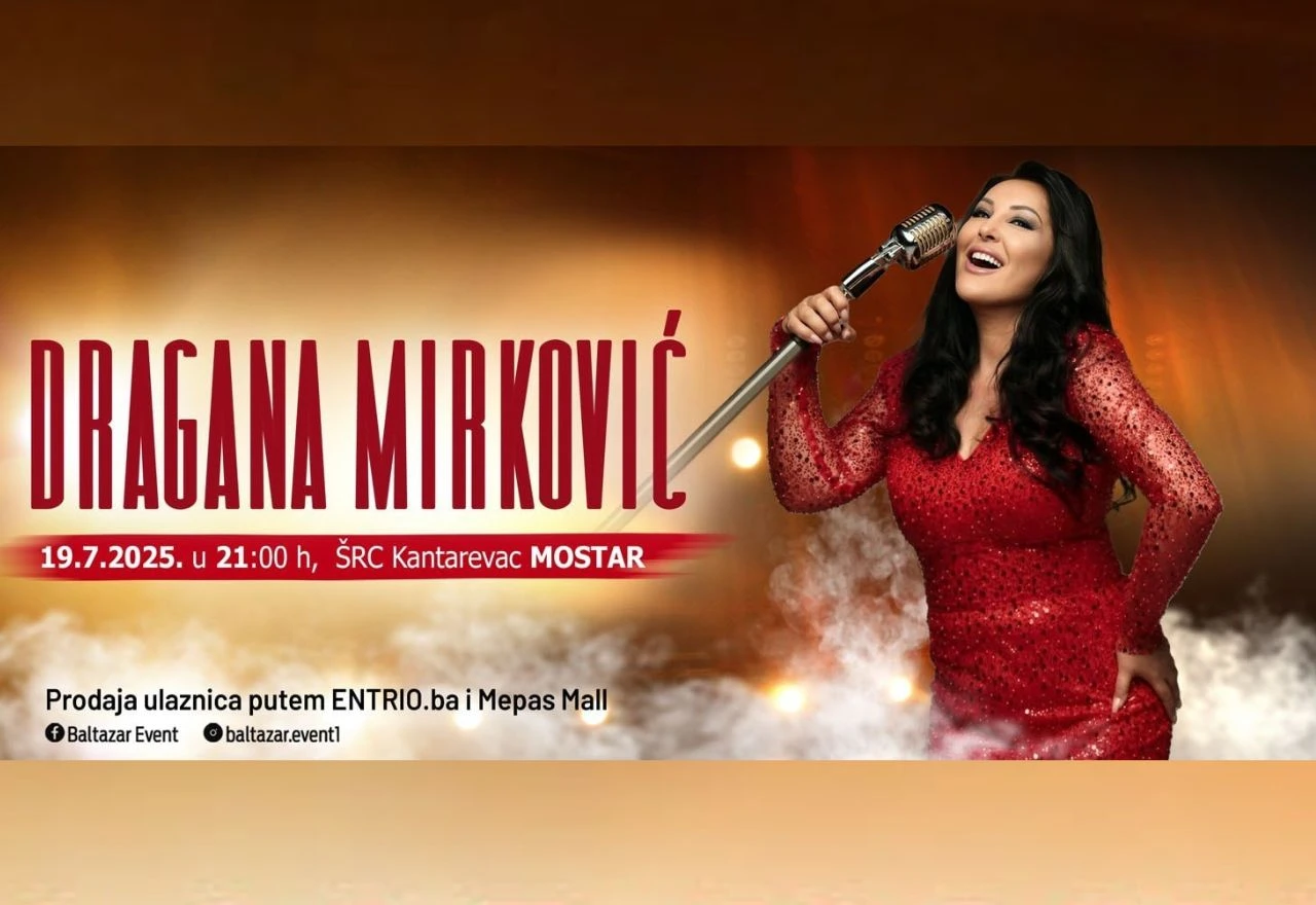 Mostar spreman za koncert Dragane Mirković