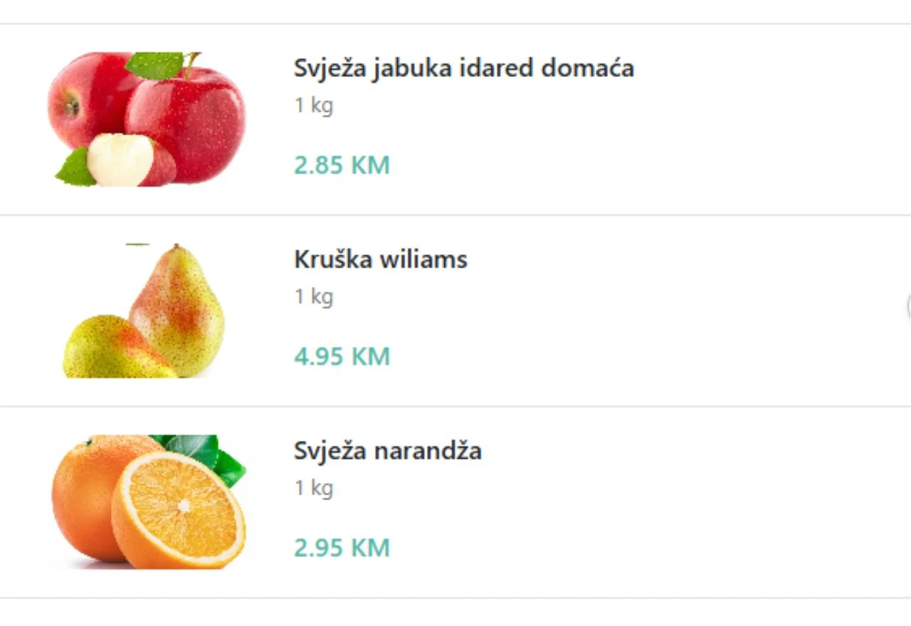 Cijene voća