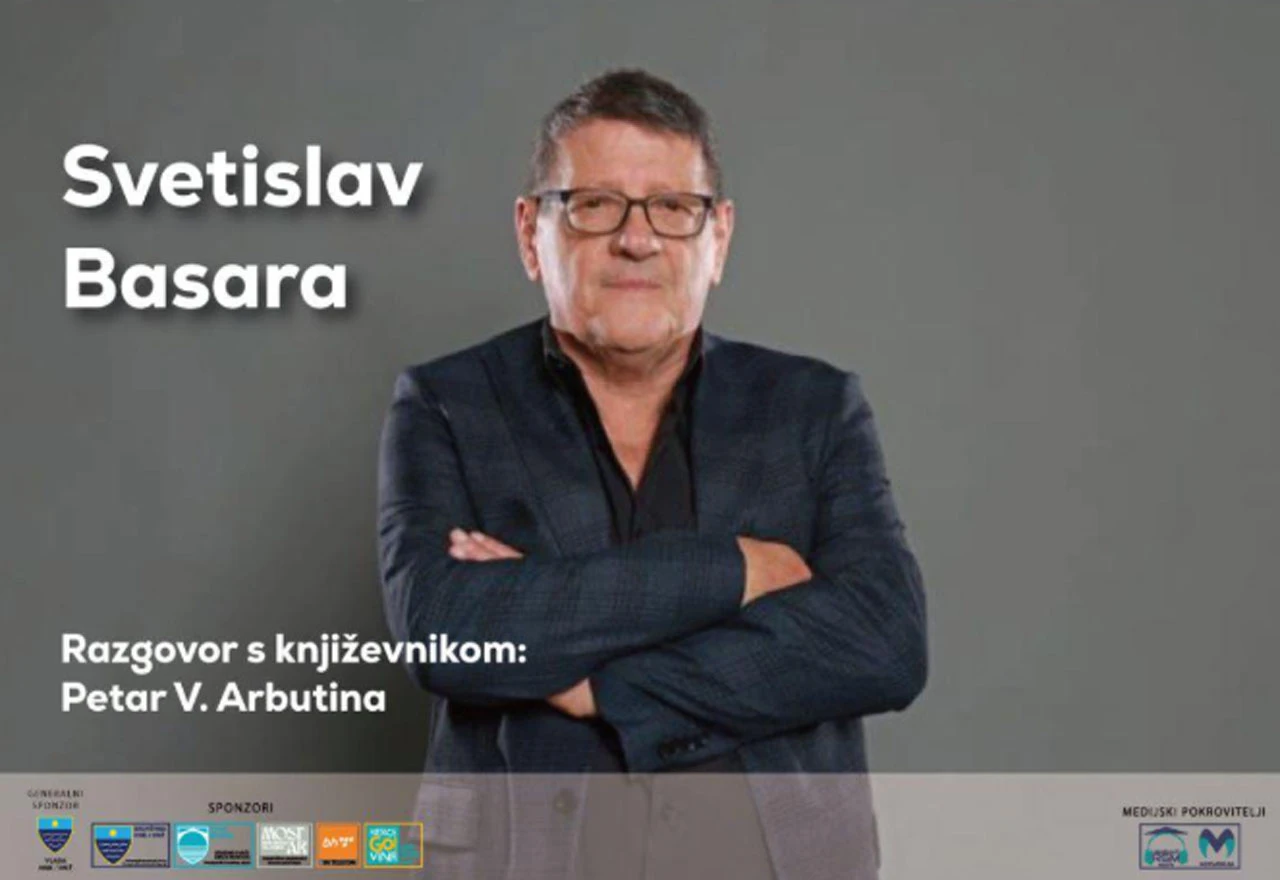 Svetislav Basara u Šantića parku u sklopu ''Mostarskog ljeta''