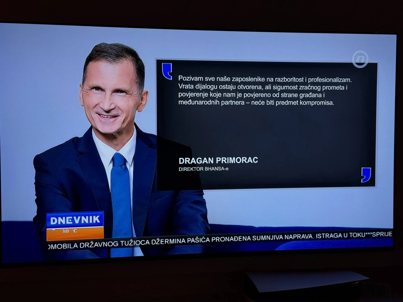 Umjesto na Pantovčaku, Primorac završio u BHANSA-i