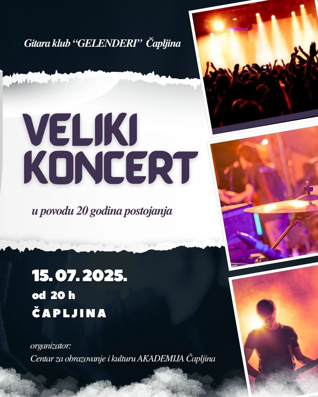 Gitara klub Gelenderi slavi 20 godina postojanja velikim koncertom u Čapljini