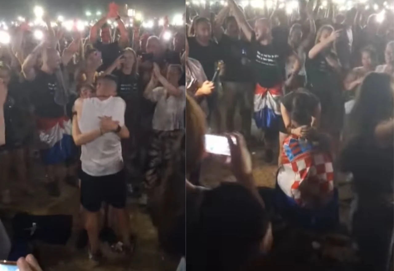 Prosidba pred tisućama ljudi: Mladić zaprosio djevojku na Thompsonovu koncertu