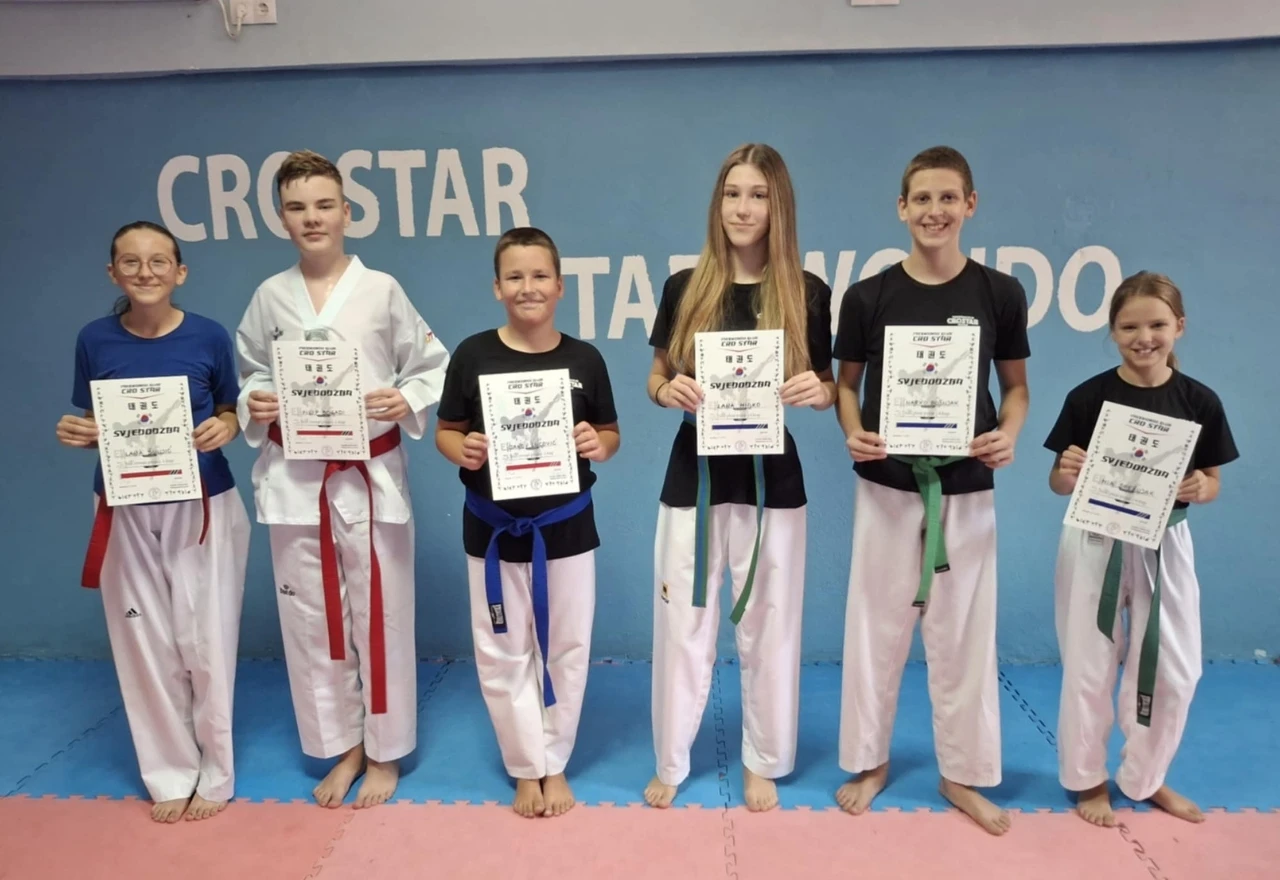 Mostarski mališani briljirali na taekwondo polaganju za viši pojas
