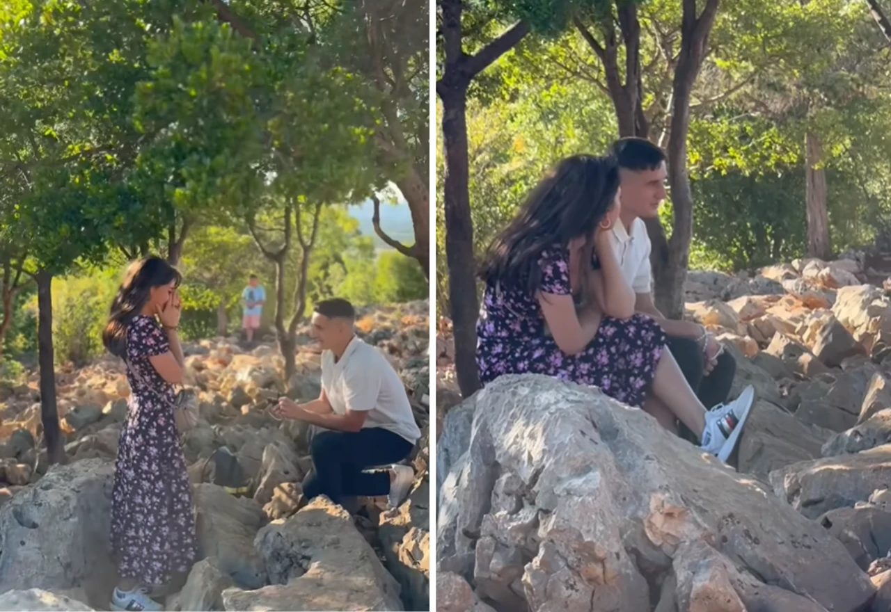 VIDEO | Prosidba na Brdu Ukazanja: "Hoćeš li se udati za mene, biti žena mog života?"